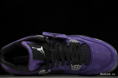 Travis Retro x Jordan Purple Air 4 Scott 0913